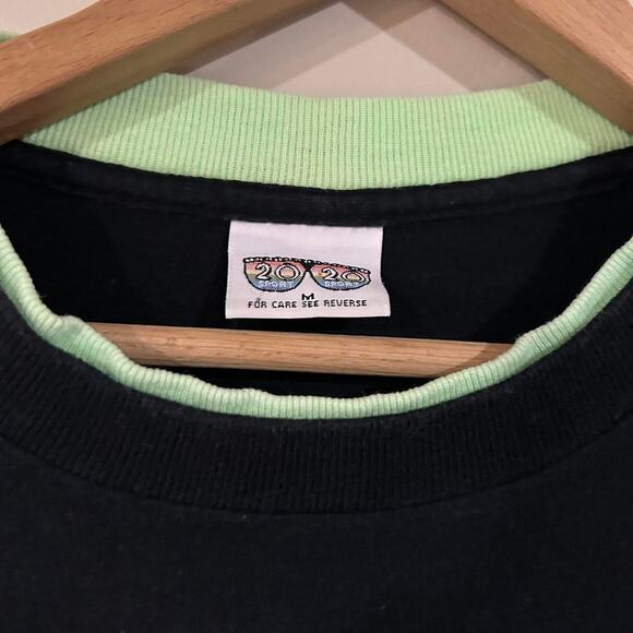 Vintage New Orleans French Quarter Mask Double Sleeved Tee Shirt - Picture 3 of 3